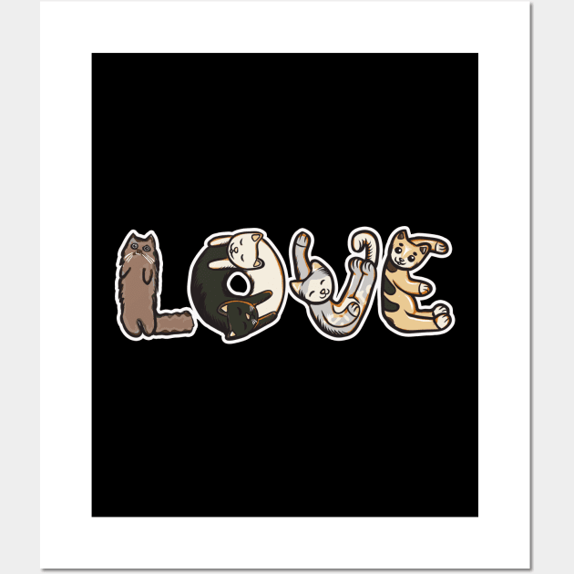 Cute & Adorable LOVE Kittens And Cats Wall Art by theperfectpresents